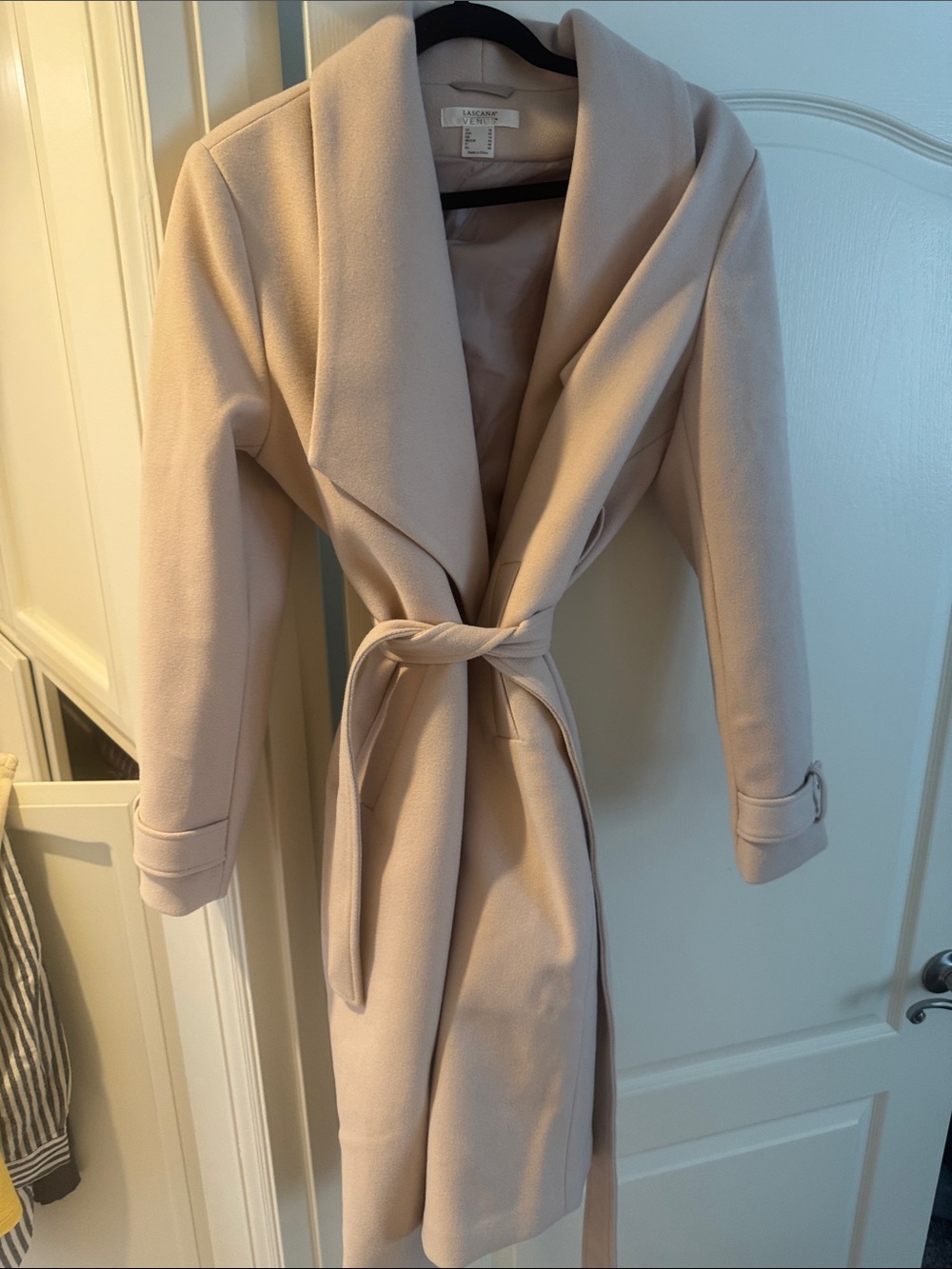 VENUS Light Lavender Belted Trench Coat